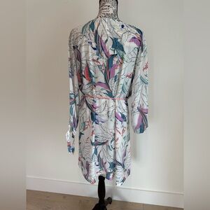 Floral Print Kimono Robe